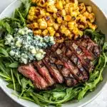 Grilled Balsamic Steak Salad with Gorgonzola & Corn Recipe