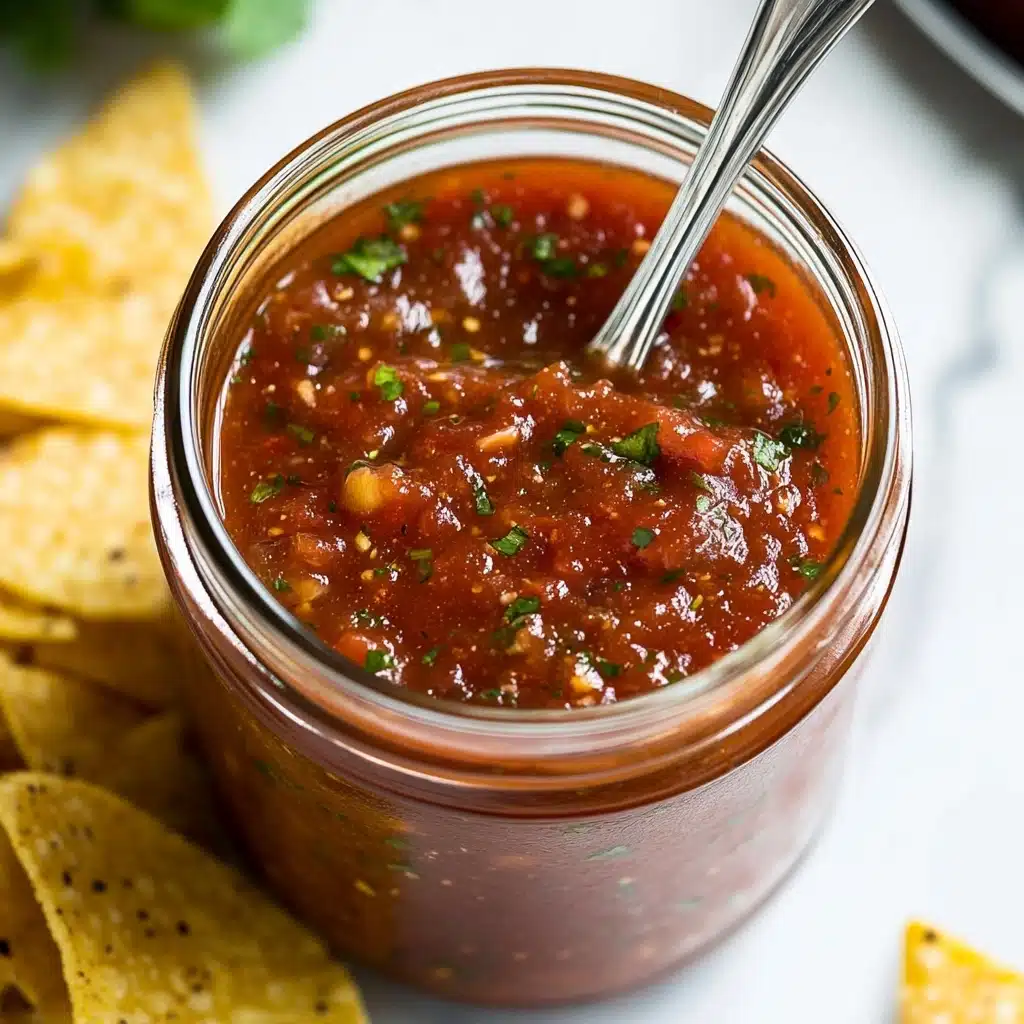 Homemade Fire-Roasted Blender Salsa Recipe - Recipe Image