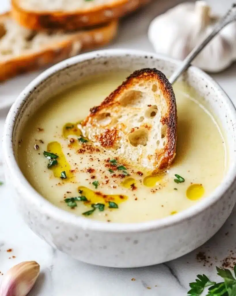French Garlic Soup Recipe