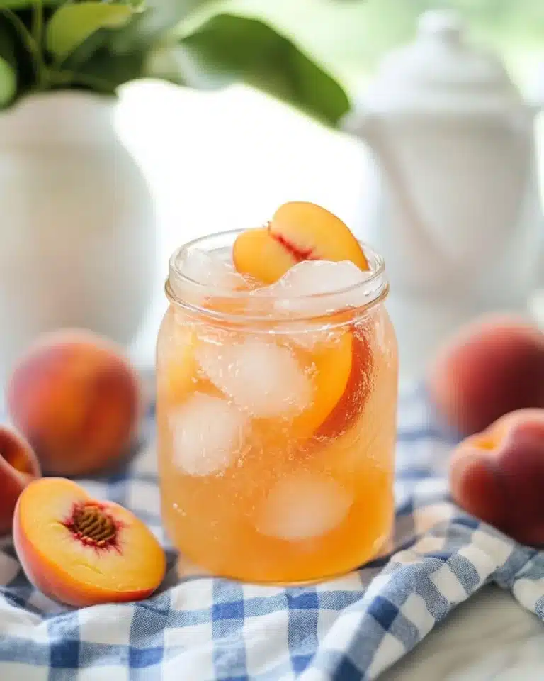 Homemade Peach Lemonade Recipe