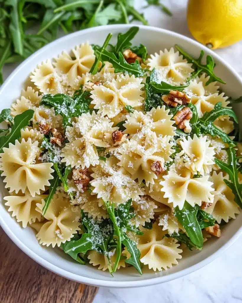 Lemon Arugula Pasta Salad Recipe