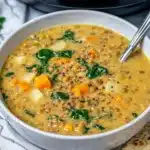 Instant Pot Coconut Curry Lentil Soup Recipe