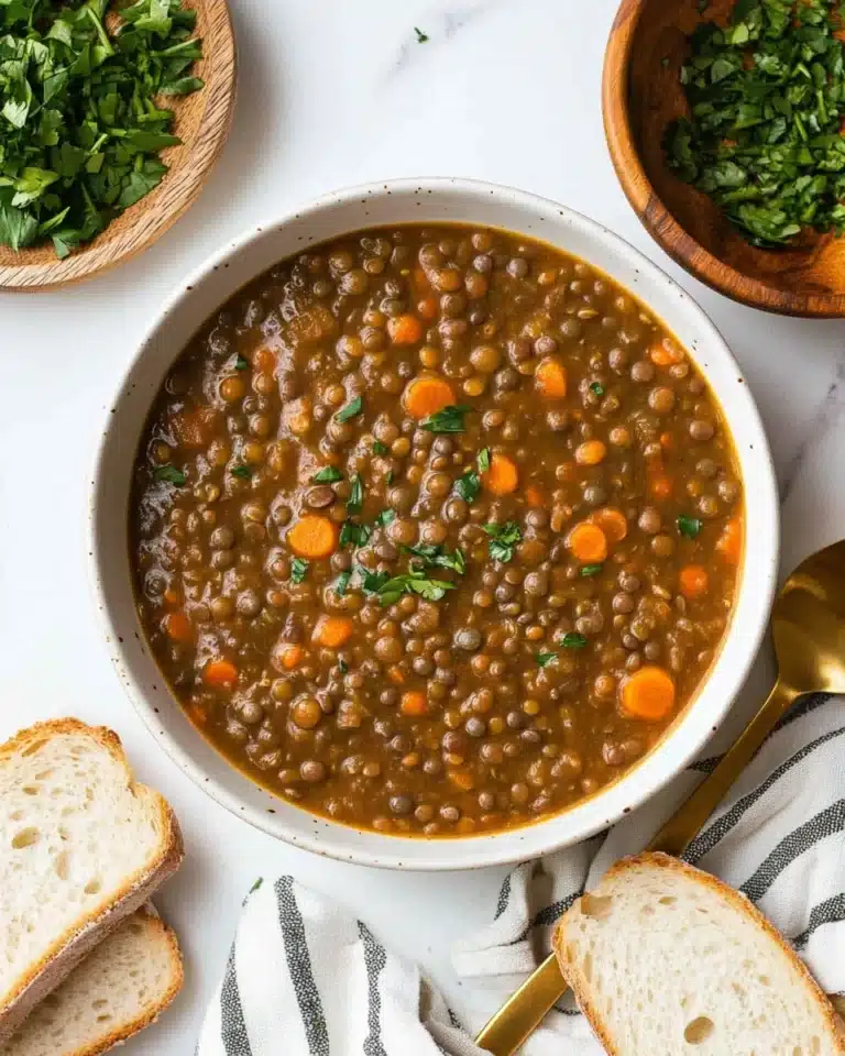 Slow Cooker Lentil Soup Recipe