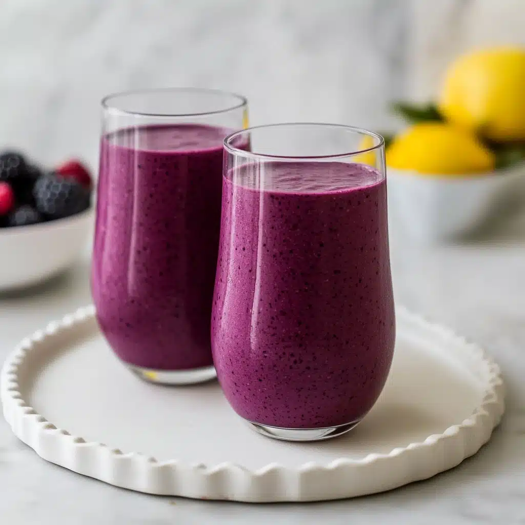 Lemon Blueberry Avocado Smoothie Recipe - Recipe Image