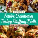 Festive Cranberry Turkey Stuffing Balls Recipe