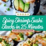 Spicy Shrimp Sushi Stacks Recipe