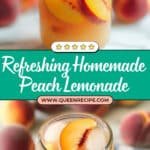 Homemade Peach Lemonade Recipe