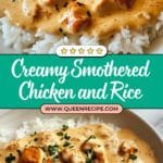 Creamy Smothered Chicken and Rice Recipe