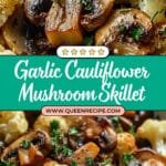 Garlic Cauliflower Mushroom Skillet Recipe