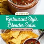 Homemade Fire-Roasted Blender Salsa Recipe
