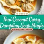 Thai Coconut Curry Dumpling Soup Recipe