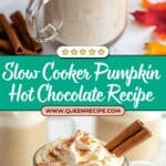 Slow Cooker Pumpkin Hot Chocolate Recipe