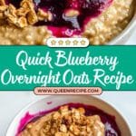 Blueberry Pie Overnight Oats Recipe