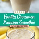 Vanilla Cinnamon Banana Smoothie Recipe