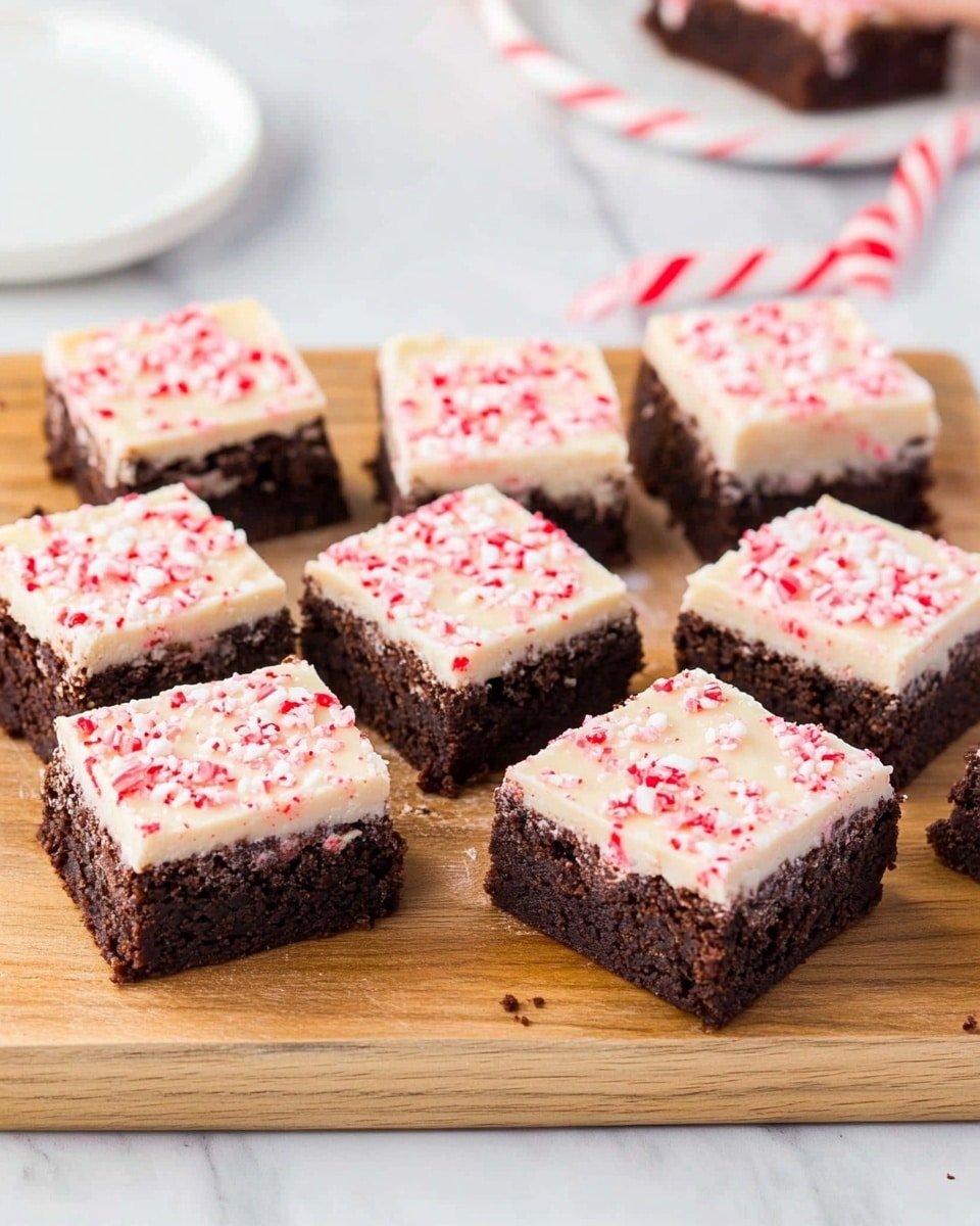 Peppermint Bark Brownies Recipe - Recipe Image