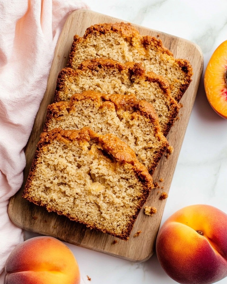 Peach Quick Bread with Crumb Topping Recipe - Recipe Image