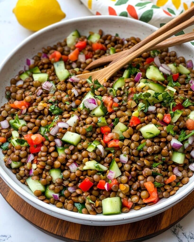 Lentil Salad with Fresh Herbs and Lemon Dressing Recipe