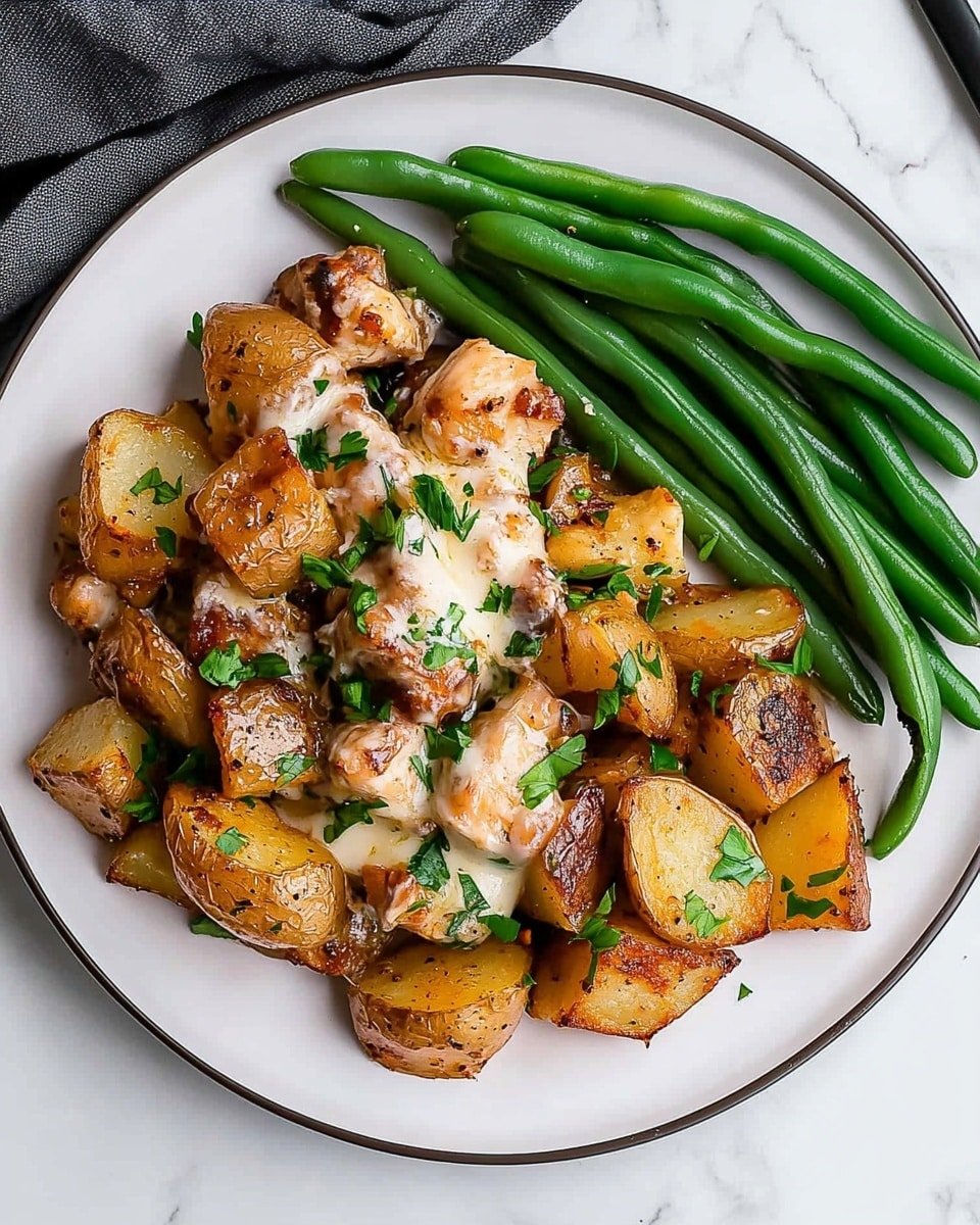 Garlic Parmesan Chicken and Potatoes Recipe - Recipe Image