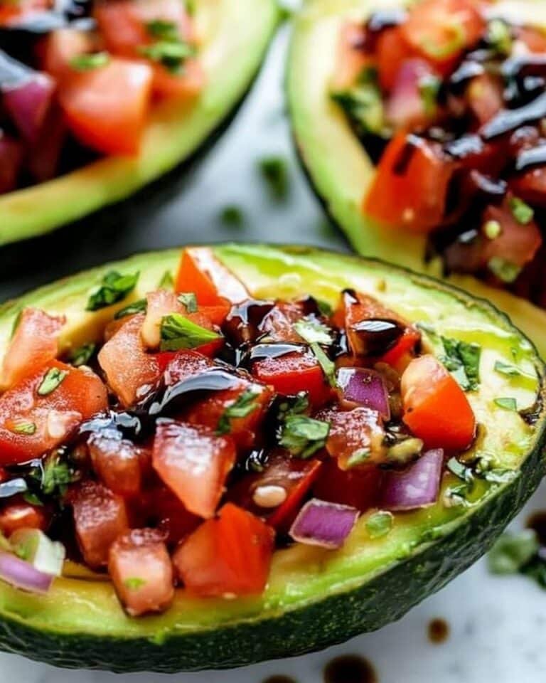 Bruschetta Stuffed Avocado Recipe