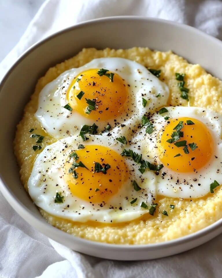 Creamy Polenta with Poached Eggs Recipe