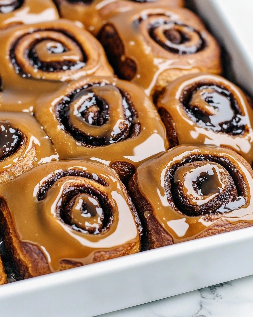 The image shows a close-up of three cinnamon rolls placed side by side on a white marbled surface. Each roll has a visible spiral pattern with two main layers: a light brown dough layer that forms the bulk of the roll, and a dark brown cinnamon filling spiral running inside. The surface of the rolls has a slight dusting of white sugar or flour, giving it a textured look. The rolls appear soft and fresh, with the spirals neatly formed and the edges rounded. Photo taken with an iphone --ar 4:5 --v 6.1