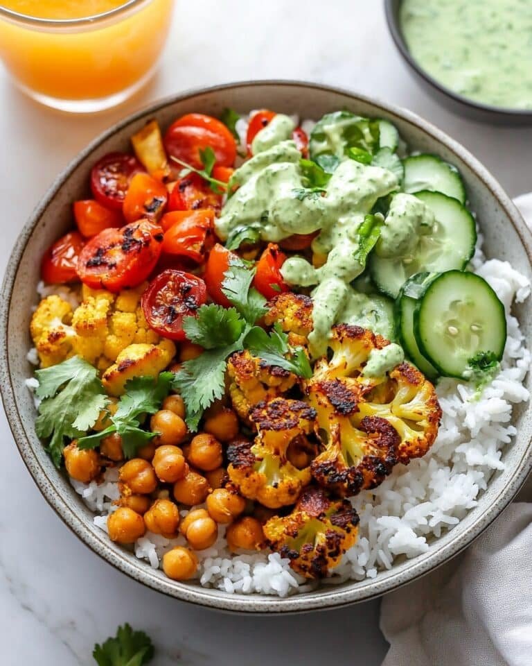 Cauliflower Shawarma Bowls with Green Tahini Sauce Recipe