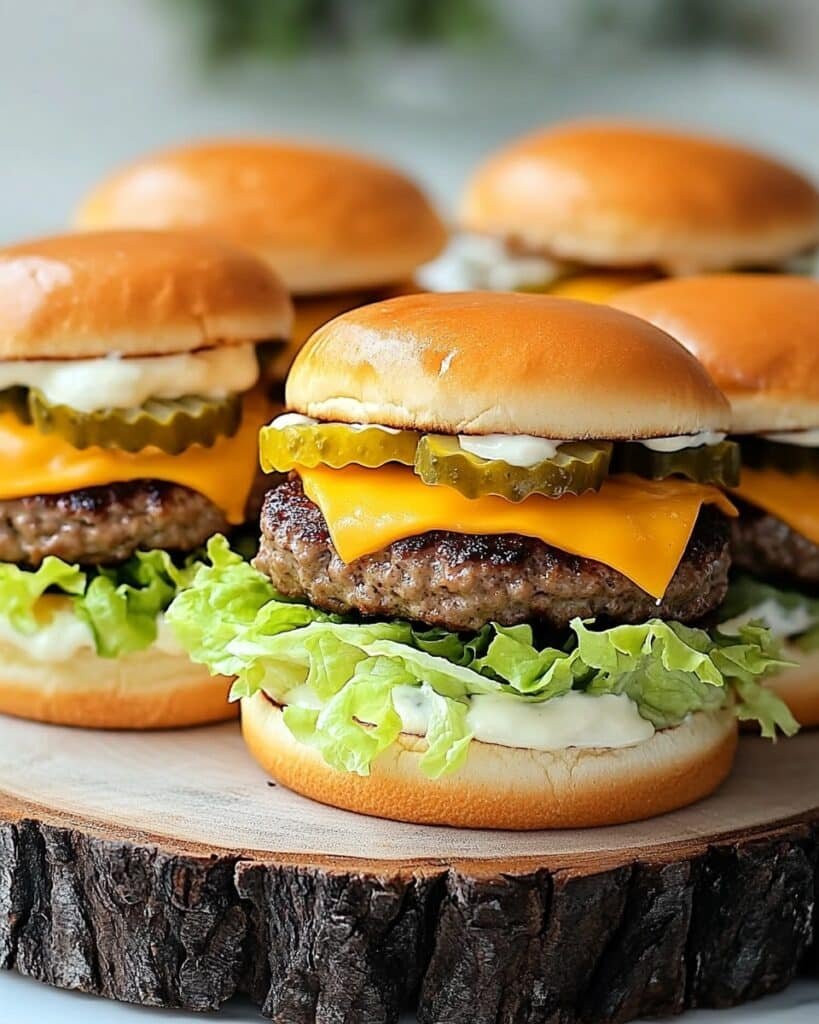 Best Recipe for Mini Big Mac Cheeseburgers Recipe