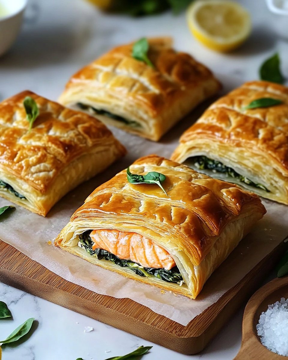 Individual Salmon Wellingtons Recipe