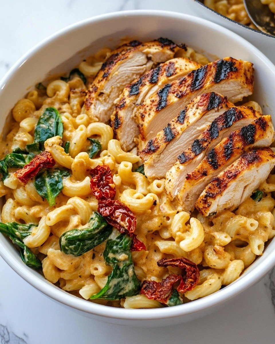 Tuscan Chicken Mac and Cheese Recipe - Recipe Image