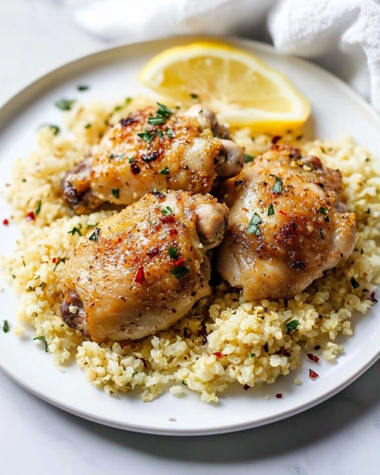 Lemon Garlic Butter Crock Pot Chicken Thighs Recipe