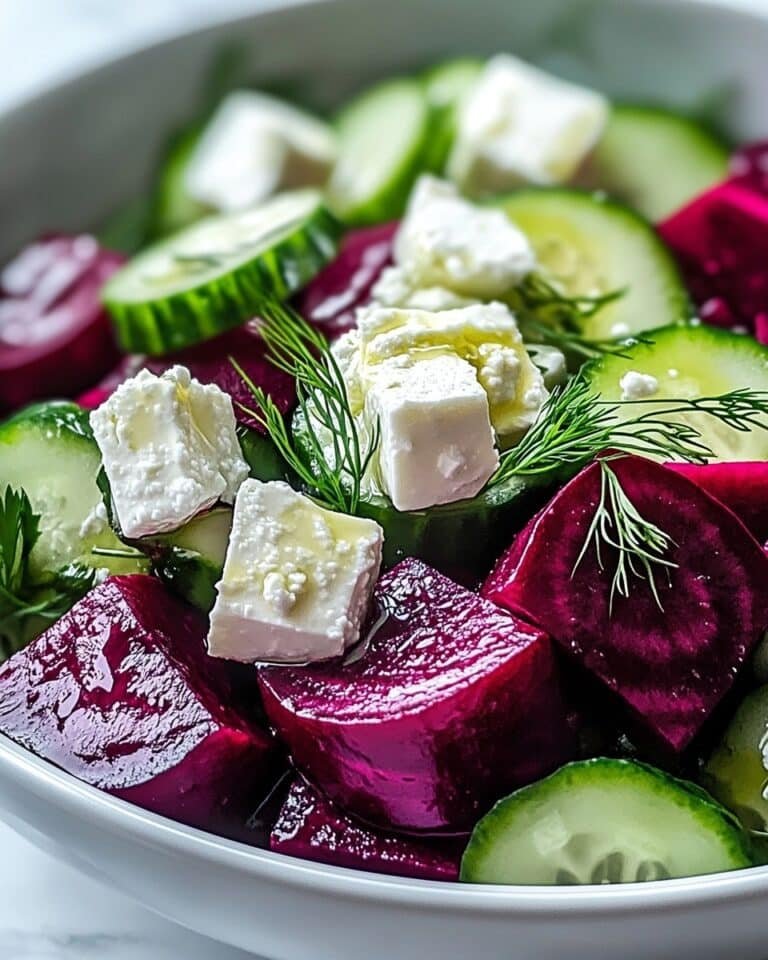 Beet Salad with Feta, Cucumbers, and Dill Recipe