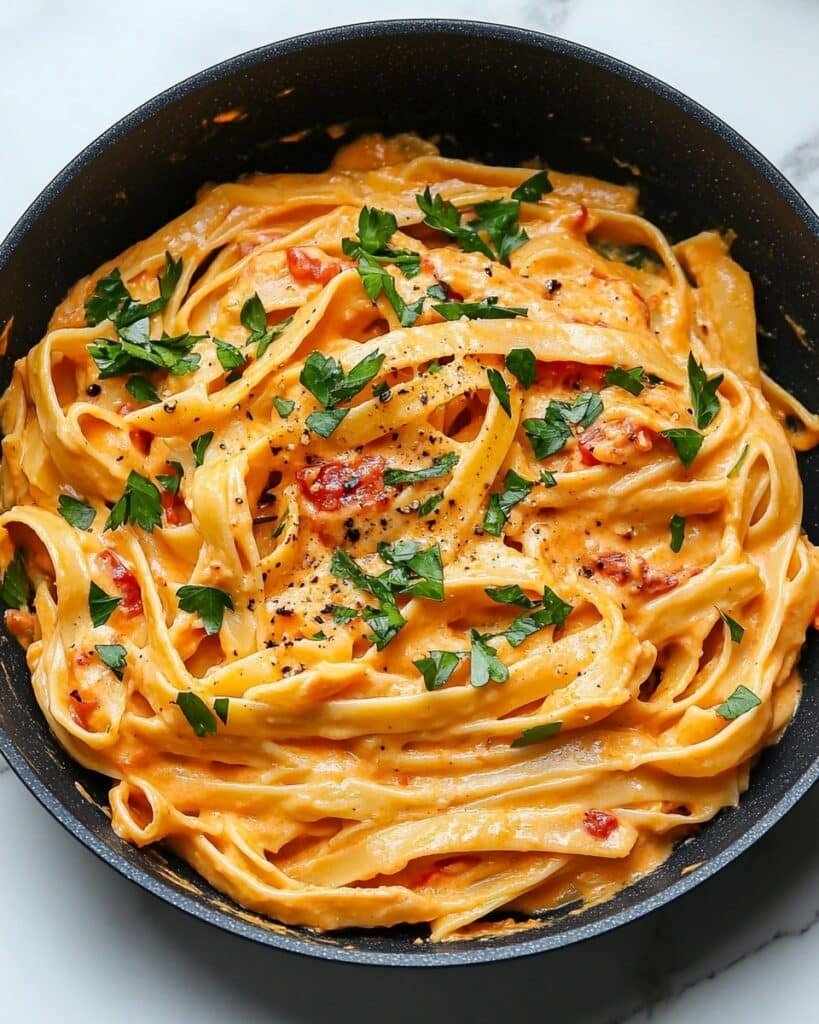 Vegan Creamy Sun Dried Tomato Pasta Recipe