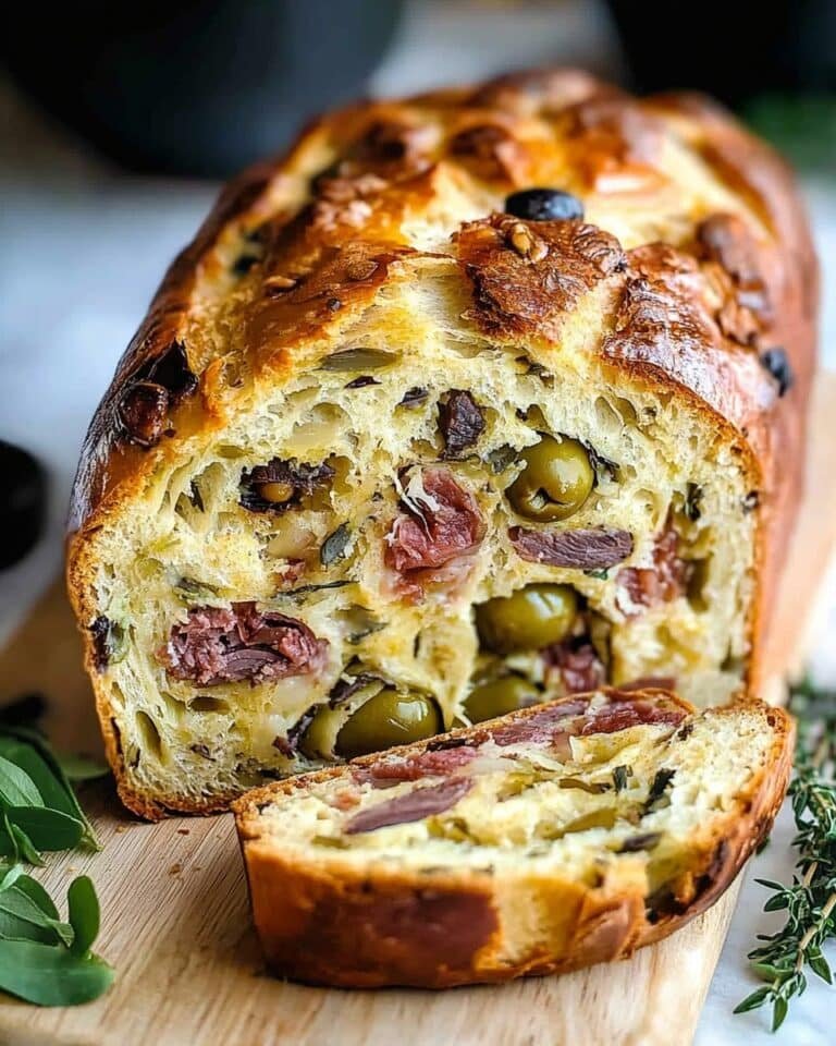 Olive, Bacon, and Cheese Bread Recipe