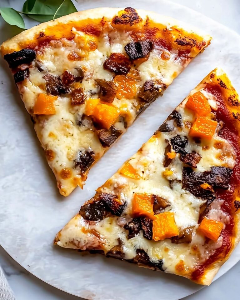 Pumpkin and Blue Cheese Bacon Pizza Recipe