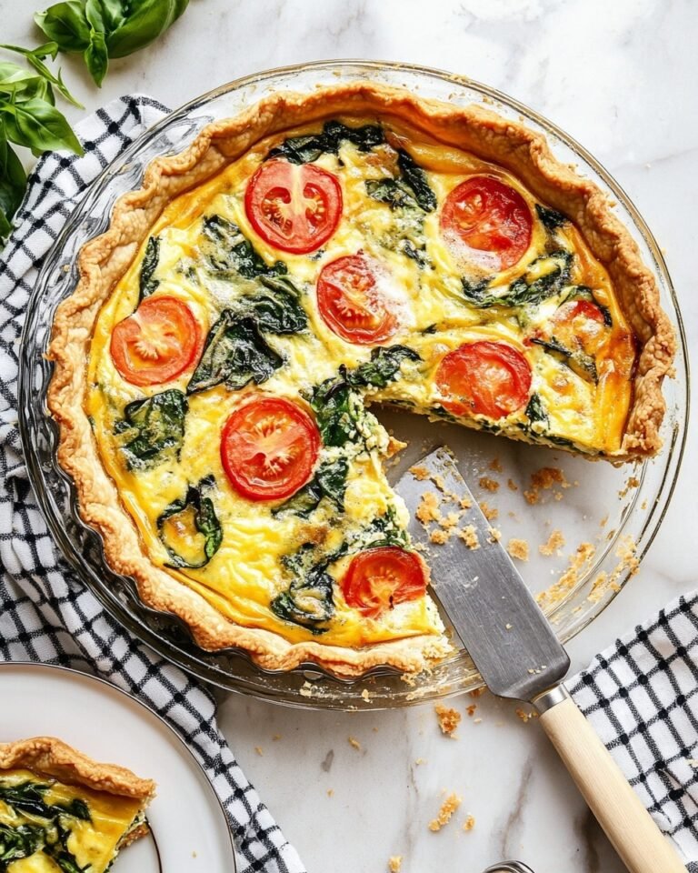 Tortilla Spinach and Basil Egg Quiche Recipe