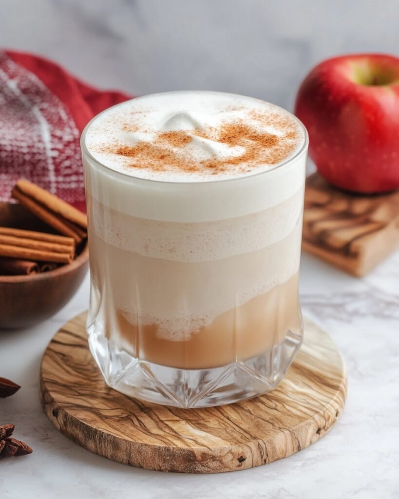 Iced Apple Crisp Cream Chai Latte Recipe