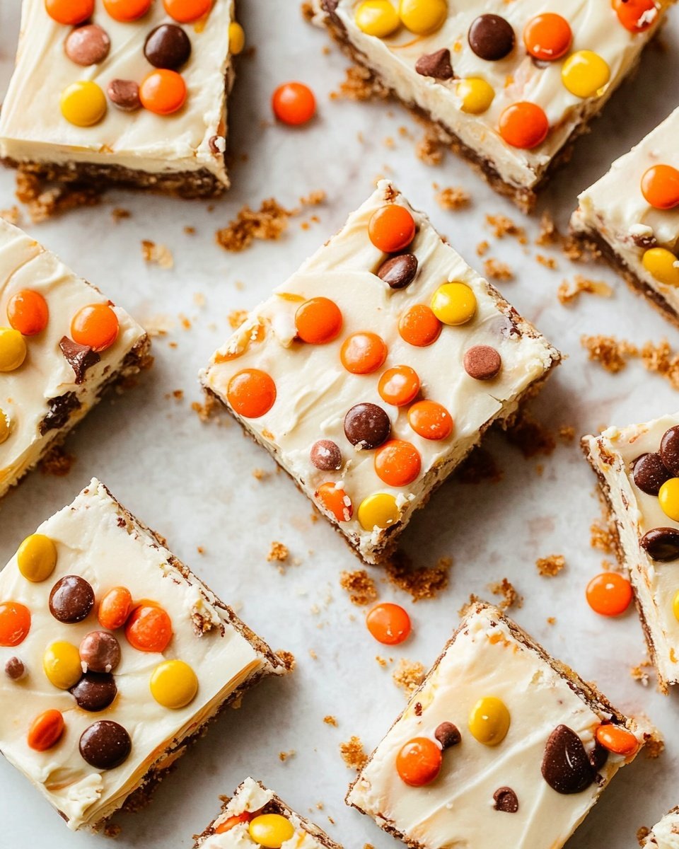 Reese’s Pieces Peanut Butter White Chocolate Bark Recipe