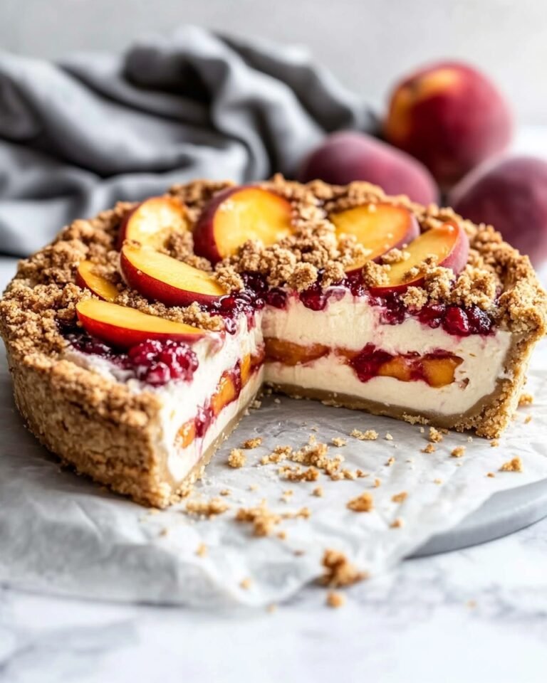 Peach Cobbler Cheesecake Recipe