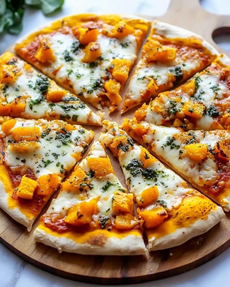 Pumpkin and Caramelized Onion Pizza with Havarti and Arugula Recipe