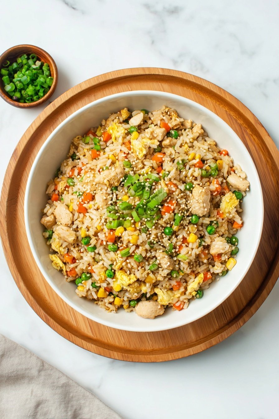 Leftover Turkey Fried Rice Recipe - Serving Suggestion