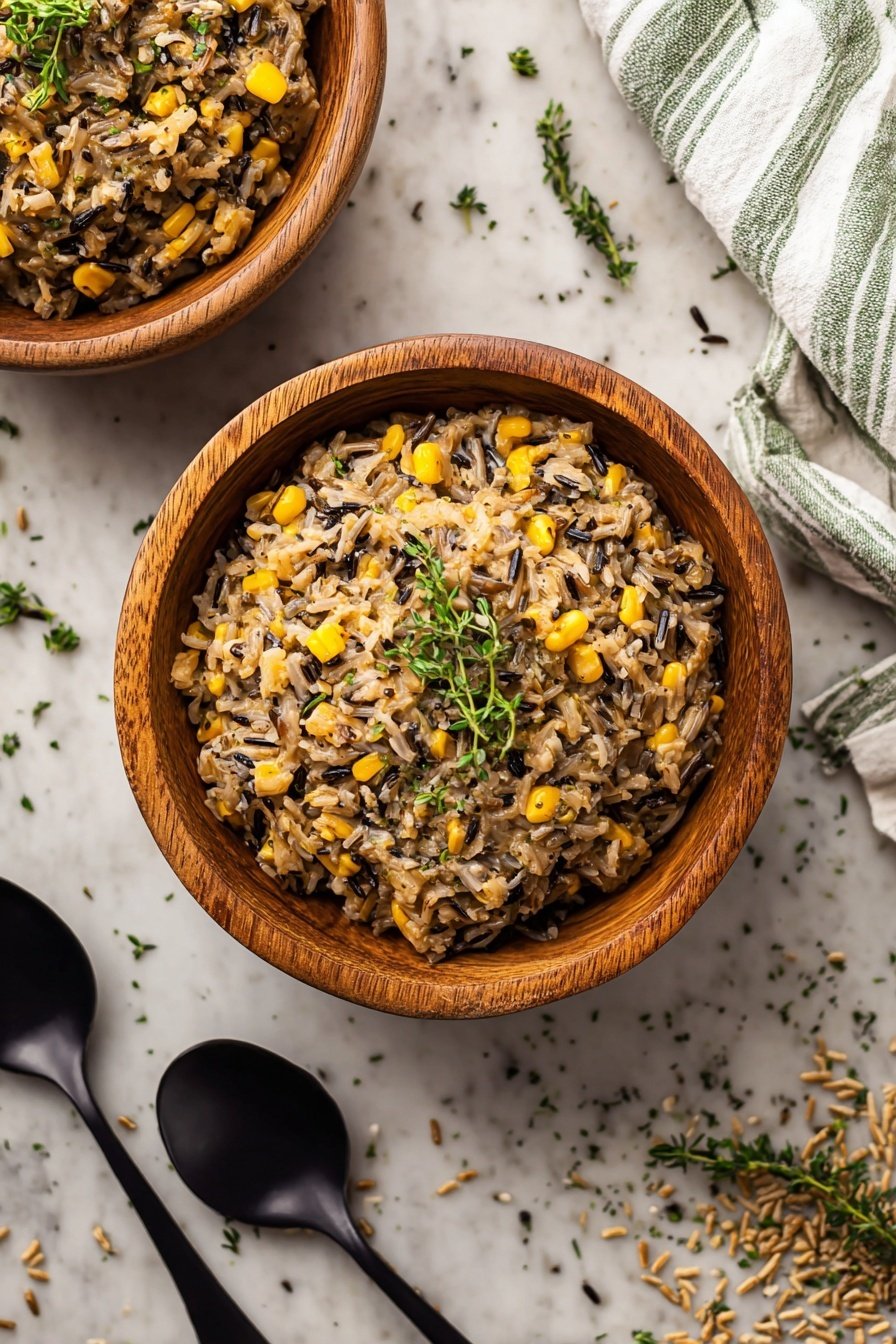 Instant Pot Leftover Turkey Wild Rice Casserole Recipe - Serving Suggestion