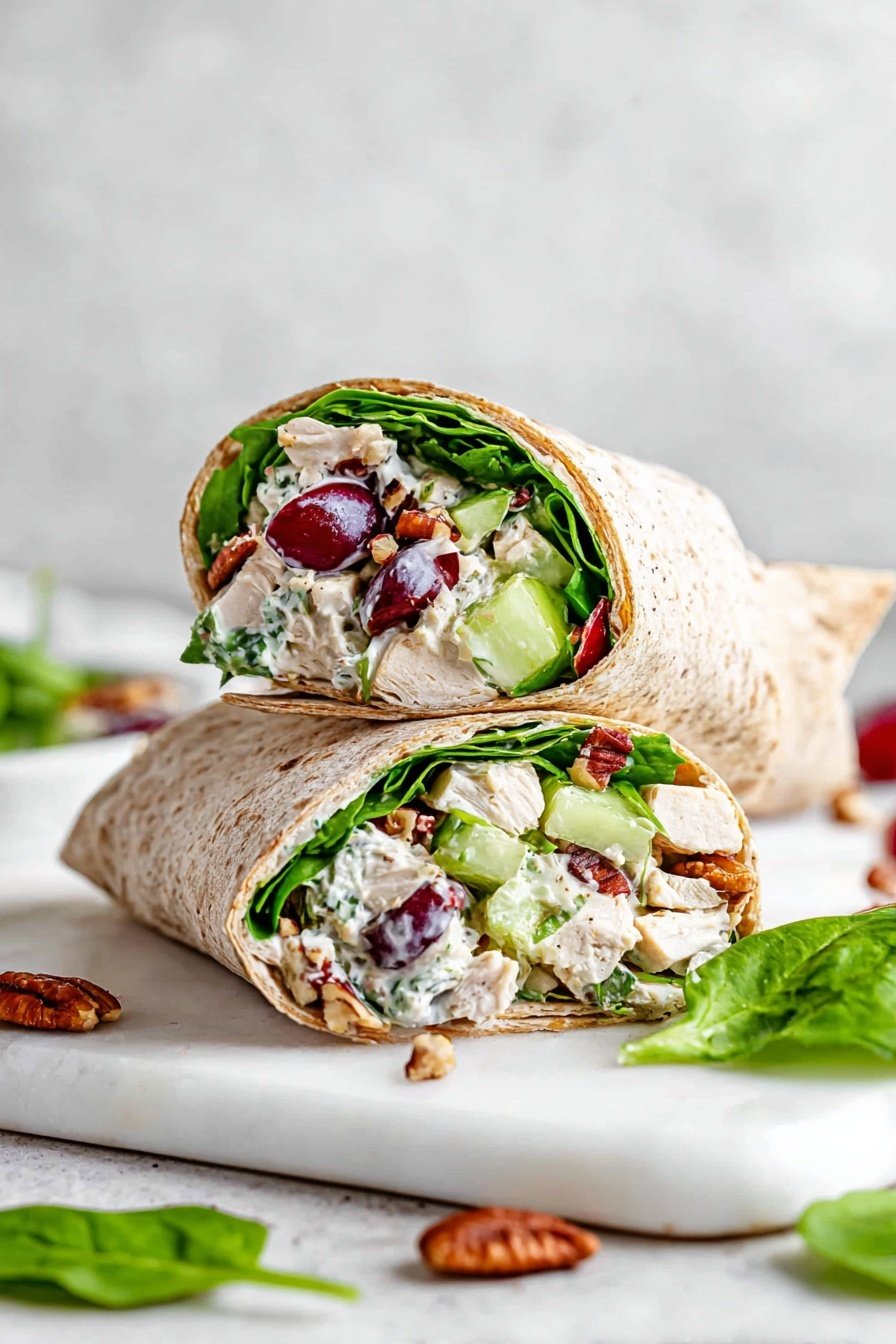Healthy Turkey Salad Wrap Recipe - Serving Suggestion