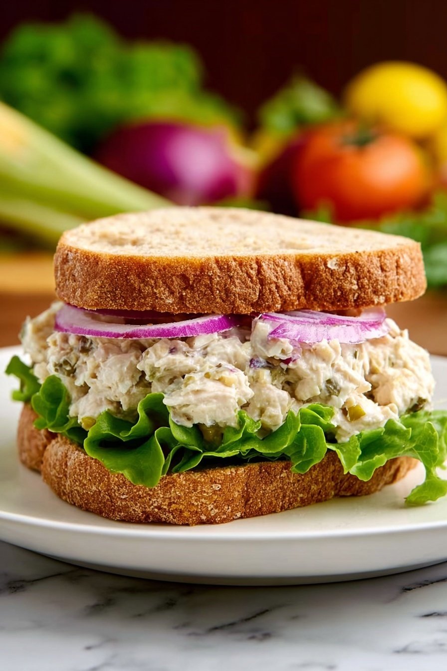 Turkey Salad with Pickle Relish and Mayo Recipe - Serving Suggestion