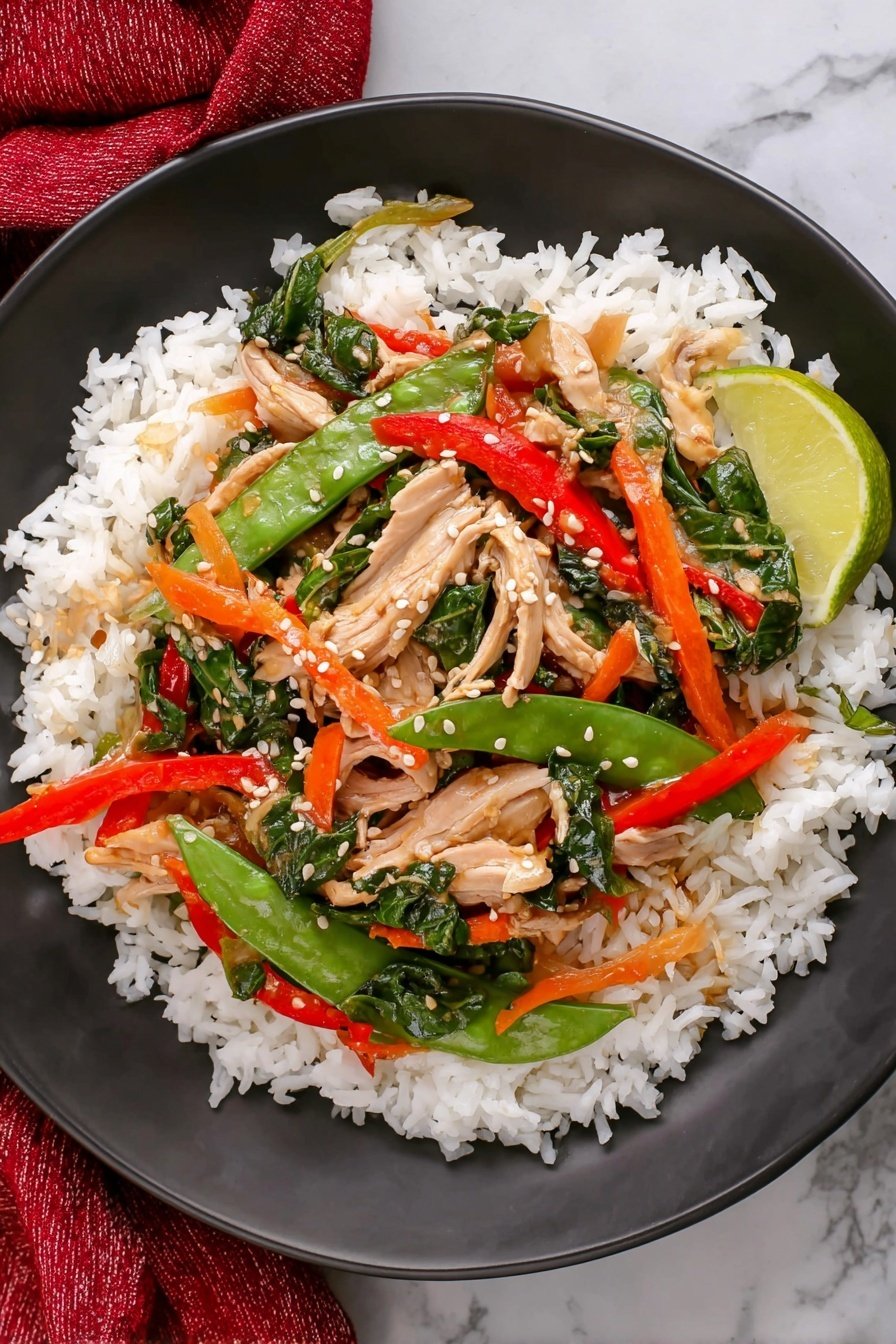Leftover Turkey Stir Fry Recipe - Serving Suggestion