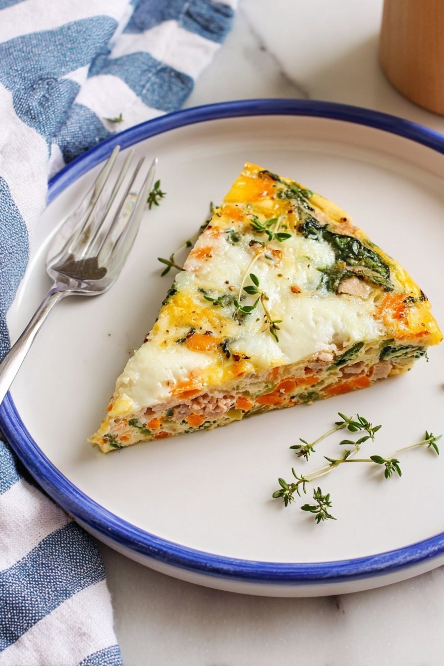 Leftover Turkey Frittata Recipe - Serving Suggestion