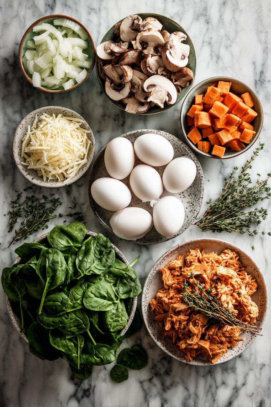 Leftover Turkey Frittata Recipe - Ingredients