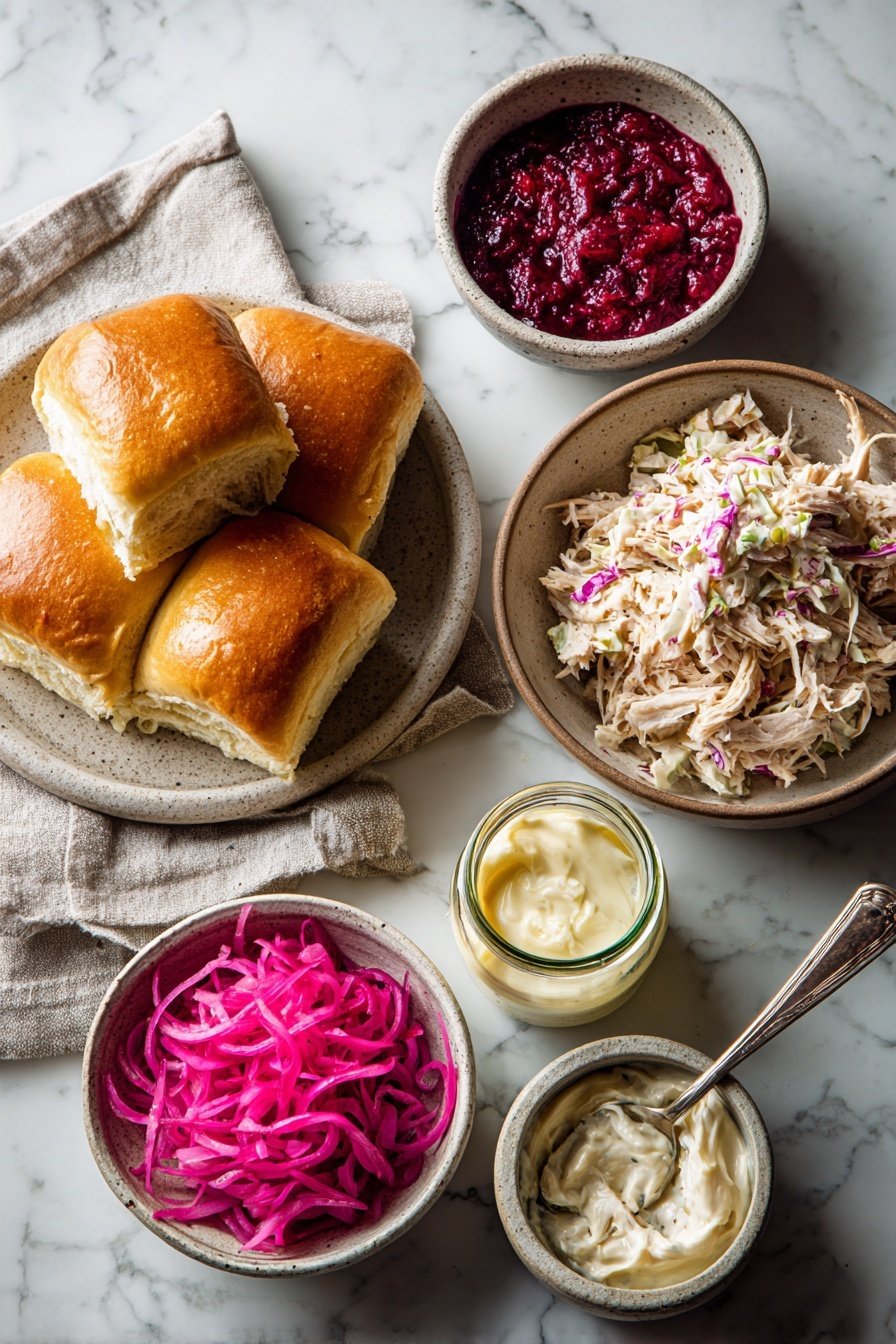 Leftover Turkey Sliders with Cranberry BBQ Sauce Recipe - Ingredients
