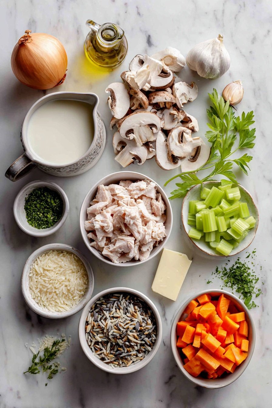 Healthy Leftover Turkey Wild Rice Soup with Vegetables Recipe - Ingredients