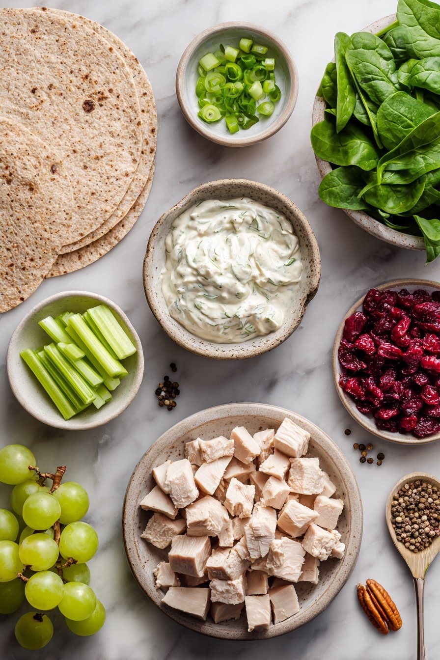 Healthy Turkey Salad Wrap Recipe - Ingredients