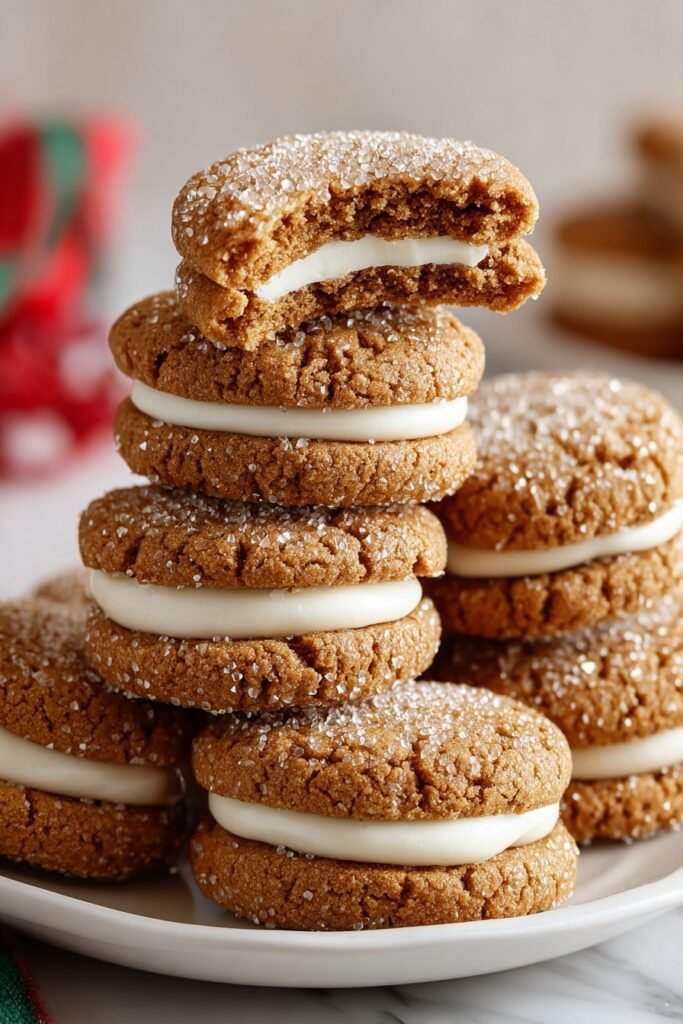 Gingerbread Sandwich Cookies with Vanilla Buttercream Recipe